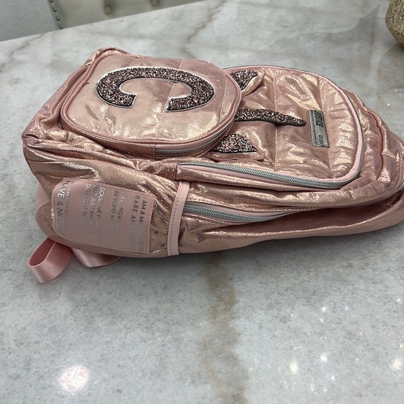 Rose Gold Initial Backpack - Picture 3 of 4